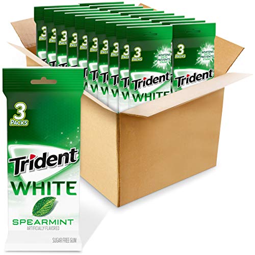 Trident White Sugar Free Gum (Spearmint, 48-Piece, 20-Pack)