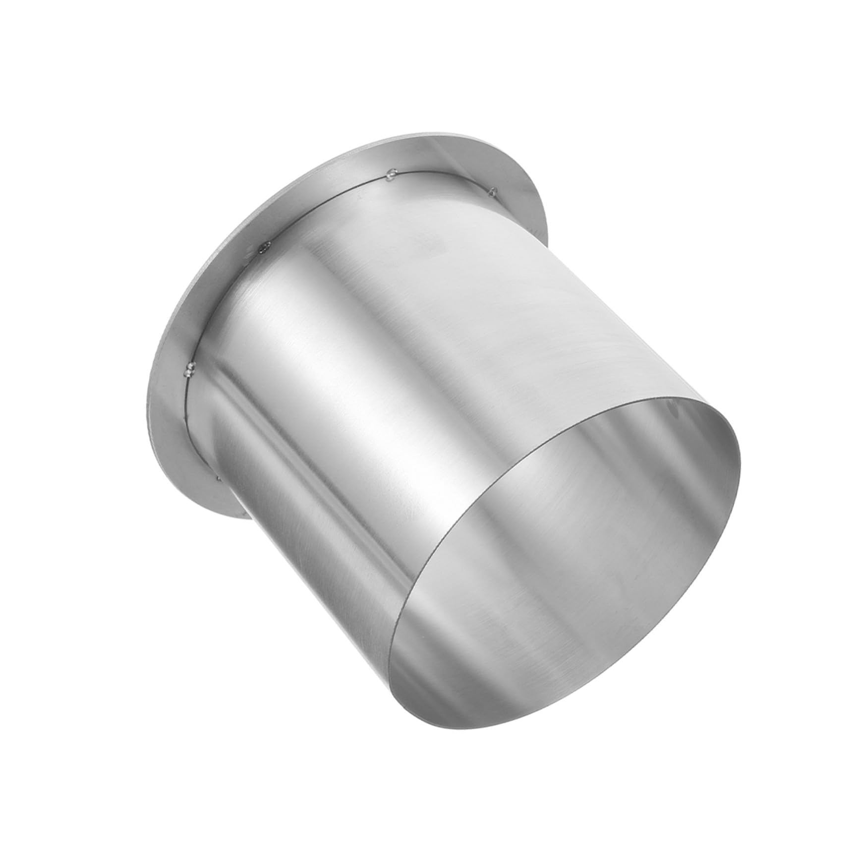 OUNONA Poubelle Encastrée Inox Ronde 304 pour Comptoir, Argenté | Passe-déchets Intégré au Comptoir, Œillet Rond en Métal Amovible, Usage Business