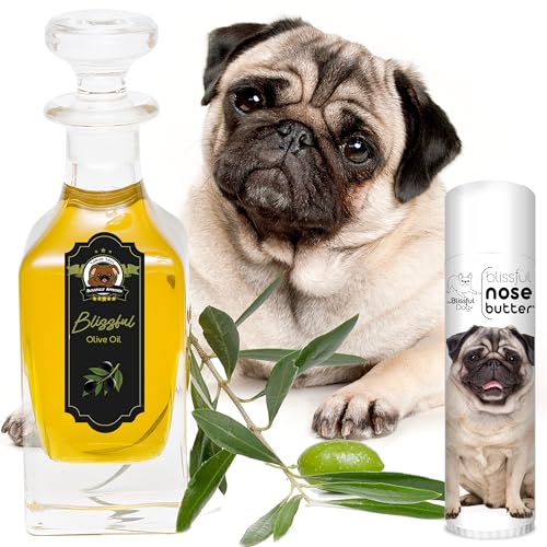 Image of The Blissful Dog Fawn Pug Nose Butter, Versatile Dog Nose Balm for Dry Nose, Handcrafted Nose Moisturizer, Easy-to-Apply Dog Essentials, Unscented, 0.50 oz.