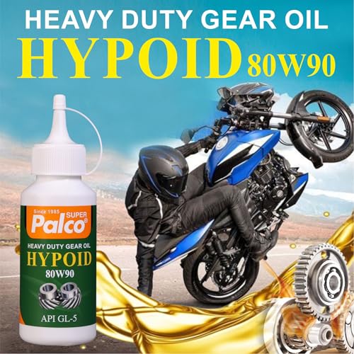Image of PALCO 80W90 Heavy Duty Hypoid Gear Oil 120ml (Pack of 4) Premium API GL-5 Lubricant for Differential Rear Axles Gear Boxes Bike Motorcycle & Off-Highway Equipment Ensuring Smooth & Efficient Operation
