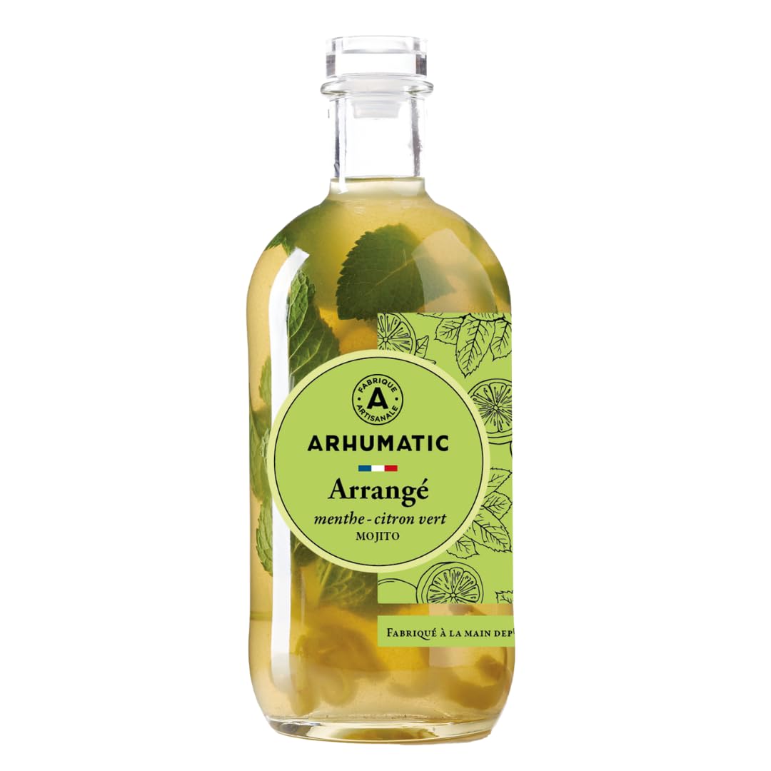 ARHUMATIC - Mojito Menthe, Citron vert - Arrangé - Boisson spiritueuse à base de rhum - 26% Alcool - Origine : France - A servir en dégustation ou apéritif - 70cl