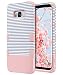 ULAK Galaxy S8 Case, 3 in 1 Shield Anti-Slip Shock Absorbing Protective Case with Hybrid Cover Soft Silicone + Hard PC Design for Samsung Galaxy S8, Minimal Stripes Rose Gold