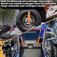 EFUTURETIME 6 x Zurrschlaufen 50cm, 1.500 daN, Gurtschlaufen EN 12195-2 – Ansicht 7
