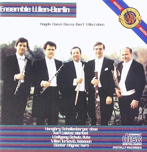 Haydn: Divertimento; Danzi: Quintet Op 51 No. 1; Bozza: Scherzo for wind instruments; Villa-Lobos: Quintet 