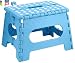 Produktbild Kleiner Tritthocker aus Kunststoff, klappbar, vielseitig, einfach aufzubewahren, Klapphocker blau