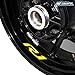 Pneu moto autocollant réfléchissant jante autocollant de roue pour Yamaha R1