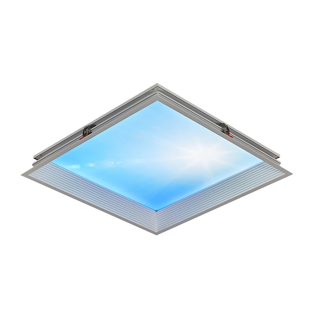 Lampa sufitowa Blue Skylight z możliwością przyciemniania, rytm biologiczny symuluje napromieniowanie światłem słonecznym, 3000–6000 K, lampa montowana blisko sufitu do piwnicy, salonu i przedpokoju