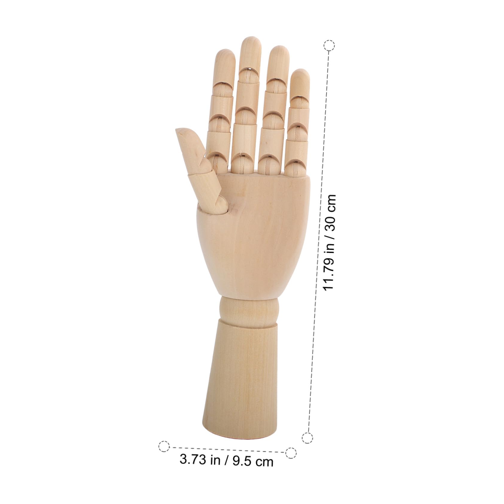 NUOBESTY Bewegliches Handmodell aus Synthetischem Material mit Flexiblen Fingern für Zeichnen und Skizzieren im Büro oder Hause