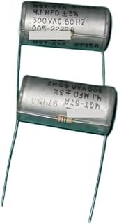 1pcs 300VAC 4.1uf 300V 4.1MFD Audio Divider Film Wax Seal with Resistance Fever Capacitor 20x40mm