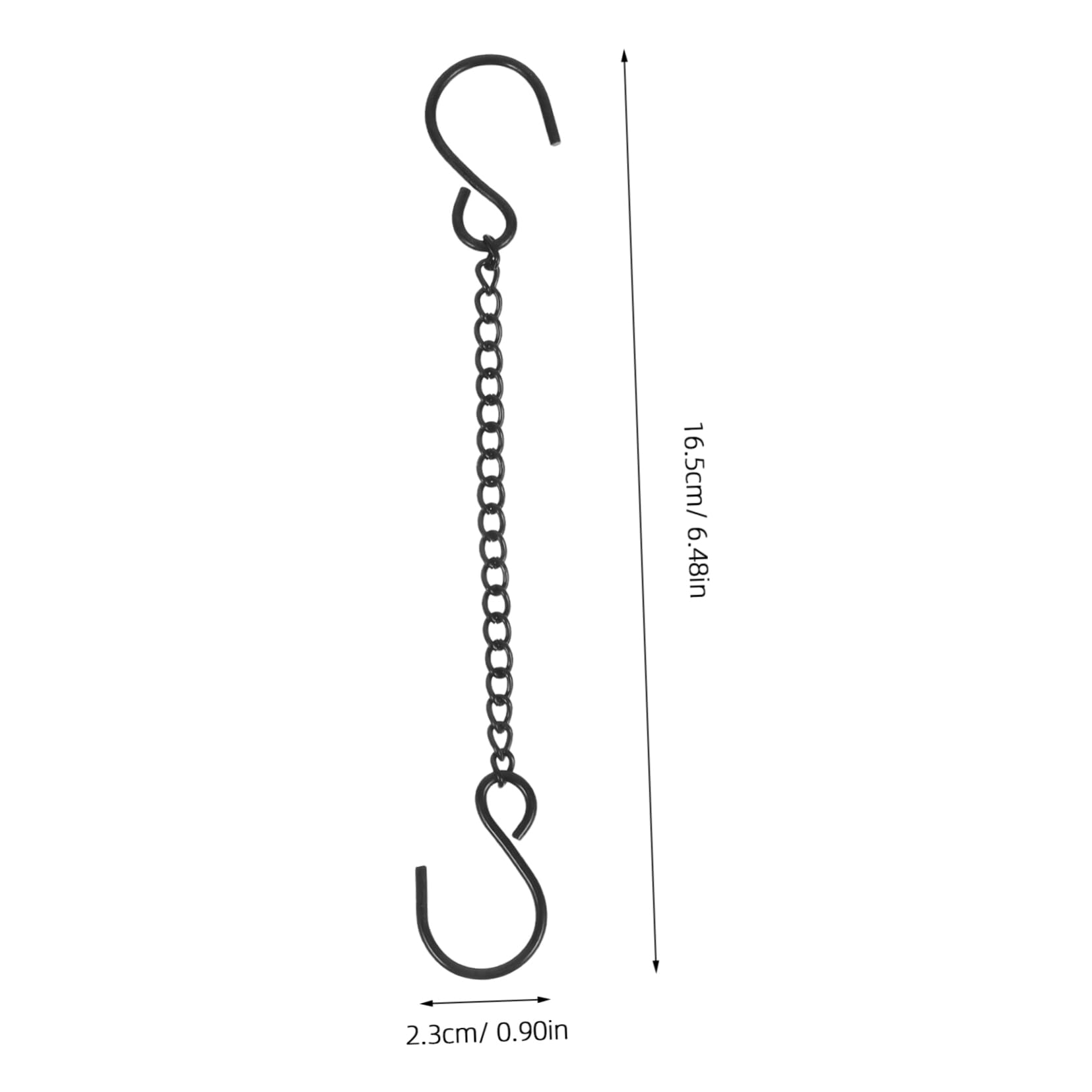 6 Catene Portavasi In Ferro Con Ganci, 50 Cm, Eleganti E Resistenti Per Appendere Piante, Poster, Foto E Banner - Design Semplice Con Moschettoni