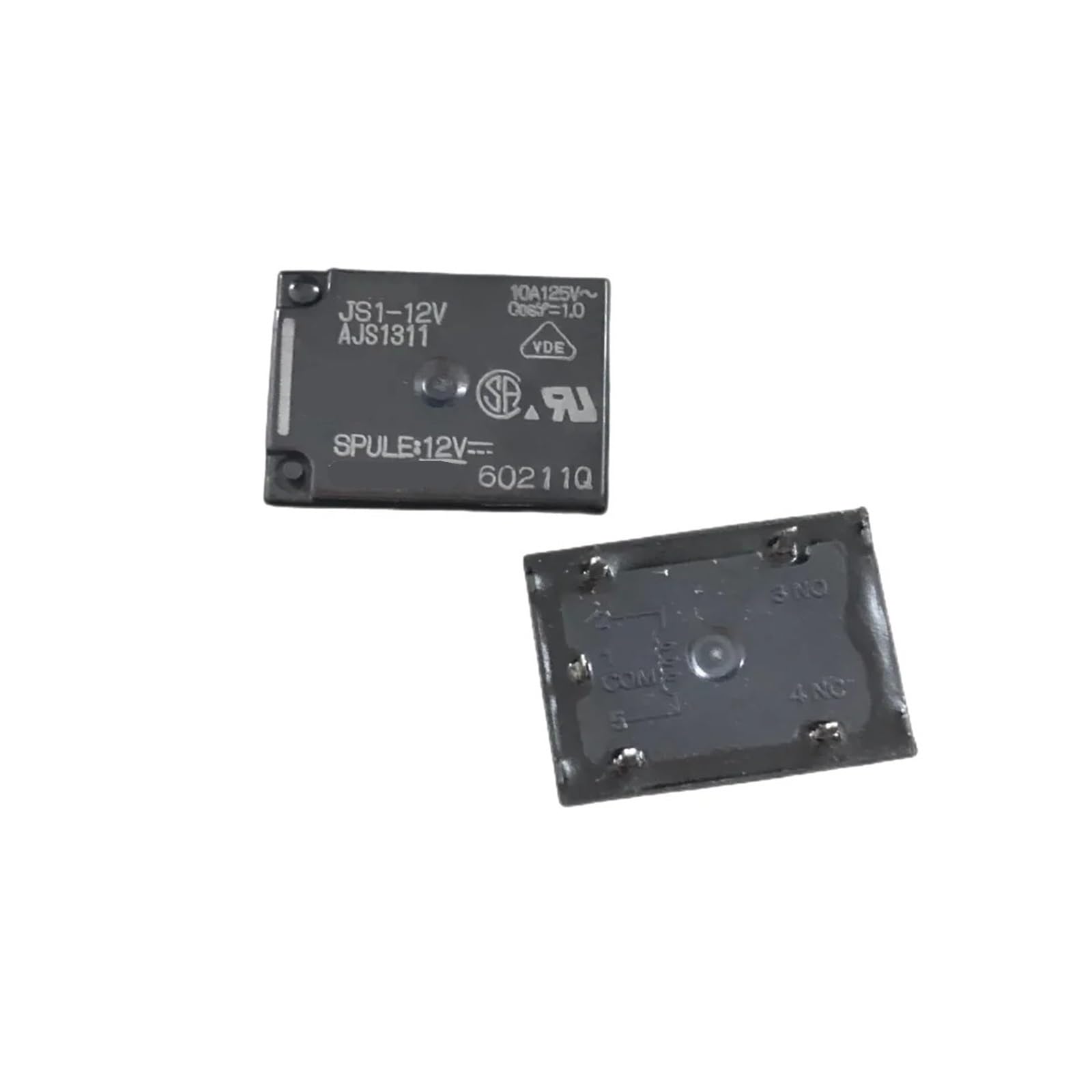Relais JS1-12V AJS1311 résistant aux surcharges pour circuits imprimés - 6