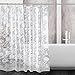 Kalokelvin PEVA 5G Shower Curtain Liner Waterproof with 12 Metal Hooks 72x72 Inches - Dandelion