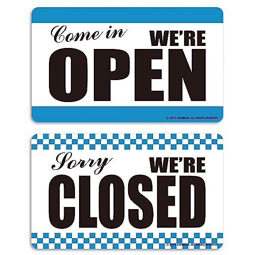Open Closed Sign (02. Blue Checkerboard)�I�[�v���N���[�Y�h�T�C���i02. �u���[�E�`�F�b�J�[�{�[�h�j-�I�[���C�������p�b�P�[�W/���ʃI�[�v��&�N���[�Y�h�T�C��-���B���e�[�W�I�[�v���N���[�Y�h�T�C��-�ԕi�܂��͂����߂�