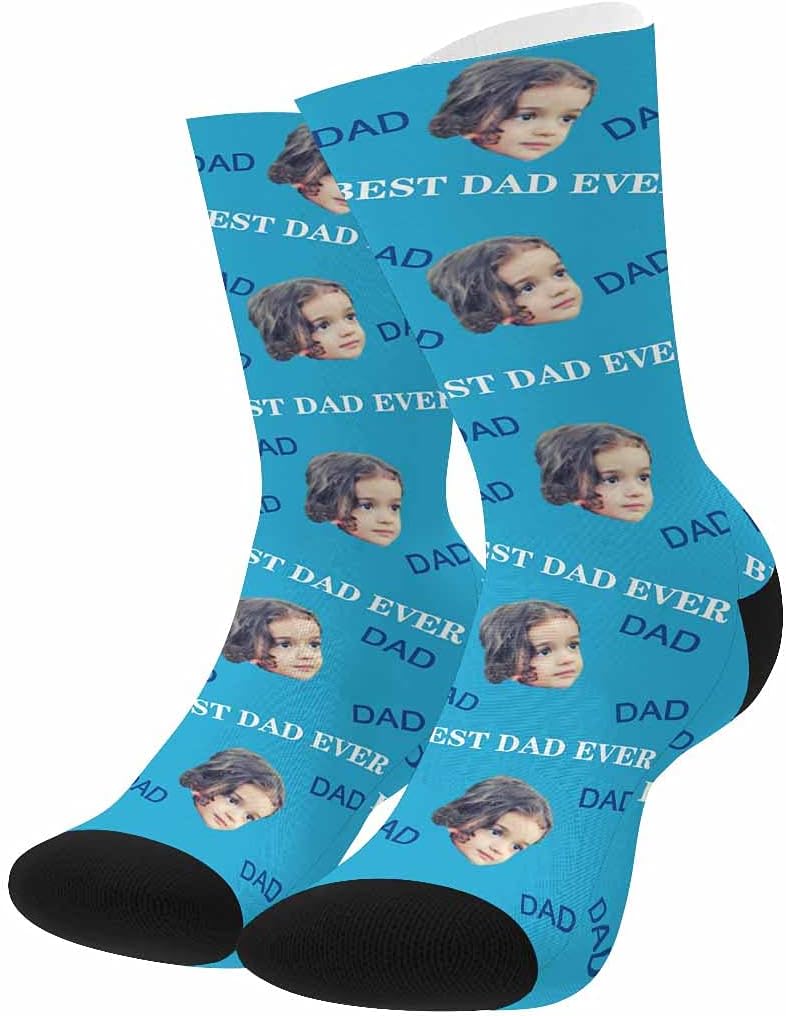 InterestPrint Custom Face on Socks Turn Your Photo Into Love Heart Personalized Socks Unisex for Unique Gift - Image 5