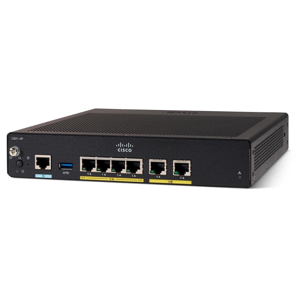 Cisco Integrated Services Router 921 - Router 4-Port Switch - 1GbE