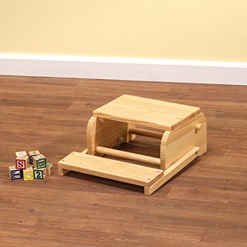 Custom 2-in-1 Children's Step Stool and Chair, Customized with Kid’s Name, Emoji Design - Thumbnail 3