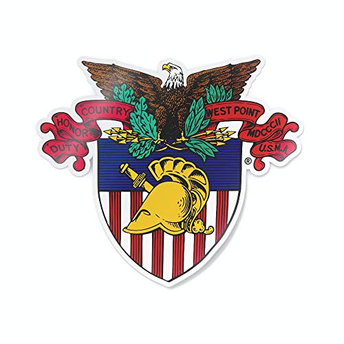 Image of Collegiate NCAA Car Decal Made from Premium Weatherproof Vinyl (West Point Vintage Shield)