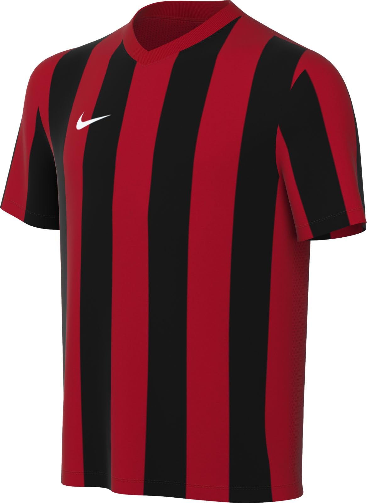 NIKE FZ9341-​657 Y NK DF STRP DVSN V JSY SS Maglia Lunga Unisex Ragazzi University Red/​Black/​White Taglia M