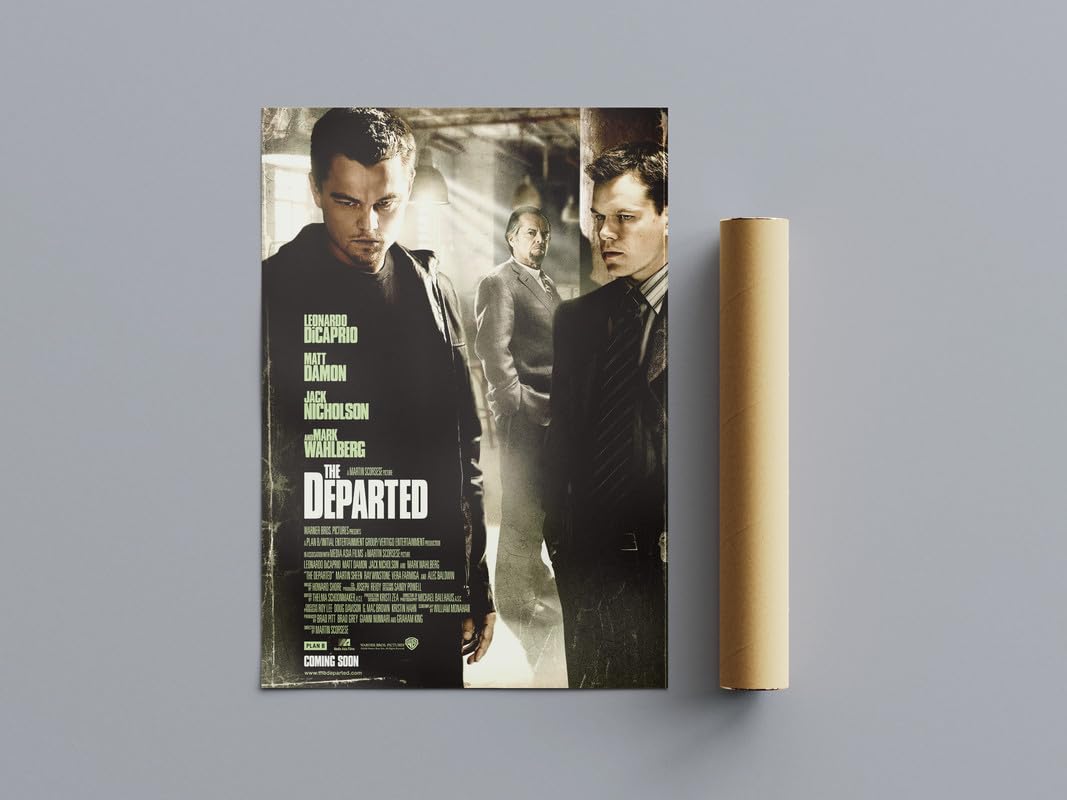Pixie Posters Multi Colour All Time Great Movie Posters The Departed Wall Art (A3 Size 29.7Cmx42cm)