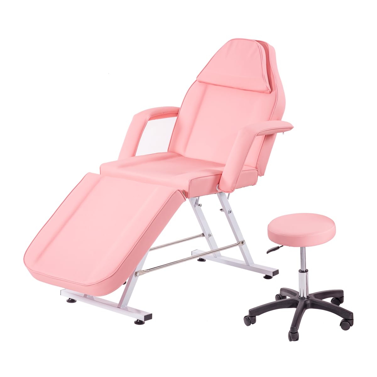 Jamiah Beauty Bed with stool & Sheets 3 Section Adjustable Massage