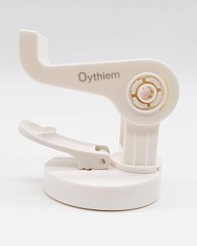 Oythiem Tape Holder for Desk, Upgraded White Mini Cute Tape Dispenser Desk for Kids Women, Tape Dispensers with Suction Cup Base, Rod-Through Roller, Rotating Cantilever, School, Office, Home Supplies
