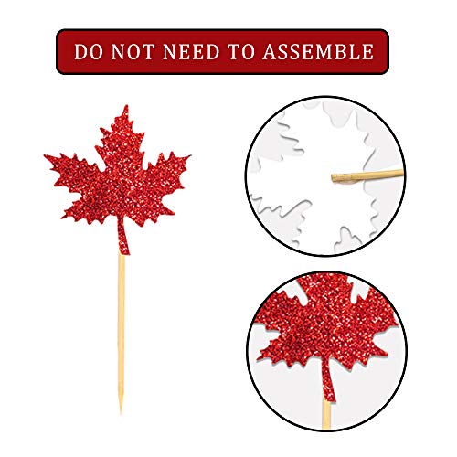 28 Pcs Thanksgiving Cupcake Toppers, Glittery Turkey Cake Decoration For Thanksgiving Party Food Supplies #TOP2