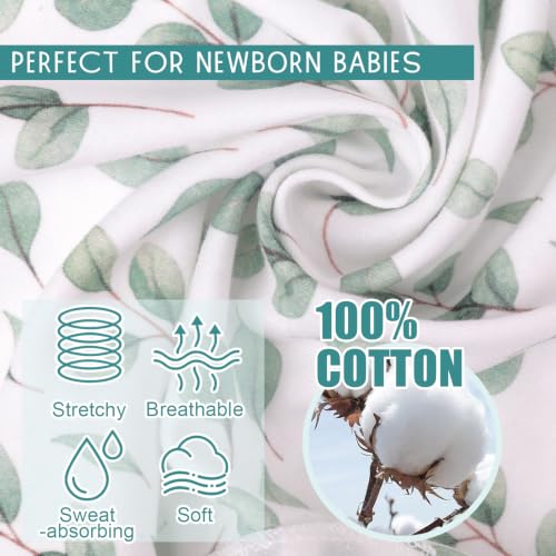Image of DRESHOW BQUBO 3 Pack Newborn Baby Swaddle Blanket with Hats Infant Adjustable Velcro Swaddling Wraps with Bear Ears Cap for 6-12 Lbs Newborns & 0-3 Months Girls Boys