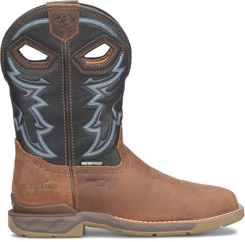 PHANTOM RIDER Men's Geddy 11” Waterproof Wide Square Composite Toe Roper Boots3