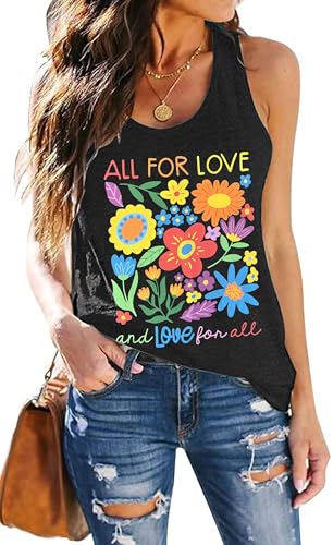 Gay Pride Tank Top Women Rainbow Sounds Gay Im in Tanks LGBT Equality Sleeveless Tee Tops