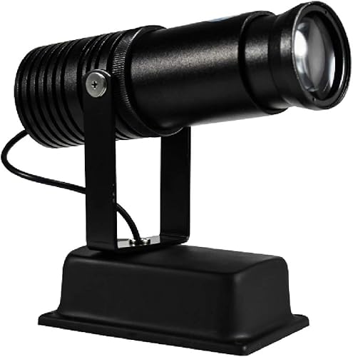 Logobos Proyector de logotipo GOBO LED de 20 W, efecto de escenario, luz estática, zoom manual personalizado, GOBO para hotel, boda, empresa bar