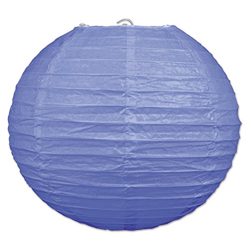 Beistle 3 Piece Paper Lanterns in Lavender, Decorative Ceiling Hanging for Birthday, Bridal/Baby Shower, Anniversary, Events, Parties, 9.5"