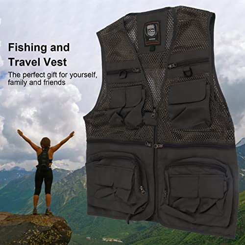Chaleco de pesca transpirable para ciclismo y montaña con secado rápido talla L 2