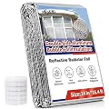 Aiglille Reflectix Insulation, 24 in W x 16.4 ft L Double Bubble Reflectix Thermal Foil Insulated for RV Window, Window Insulation for Summer Heat
