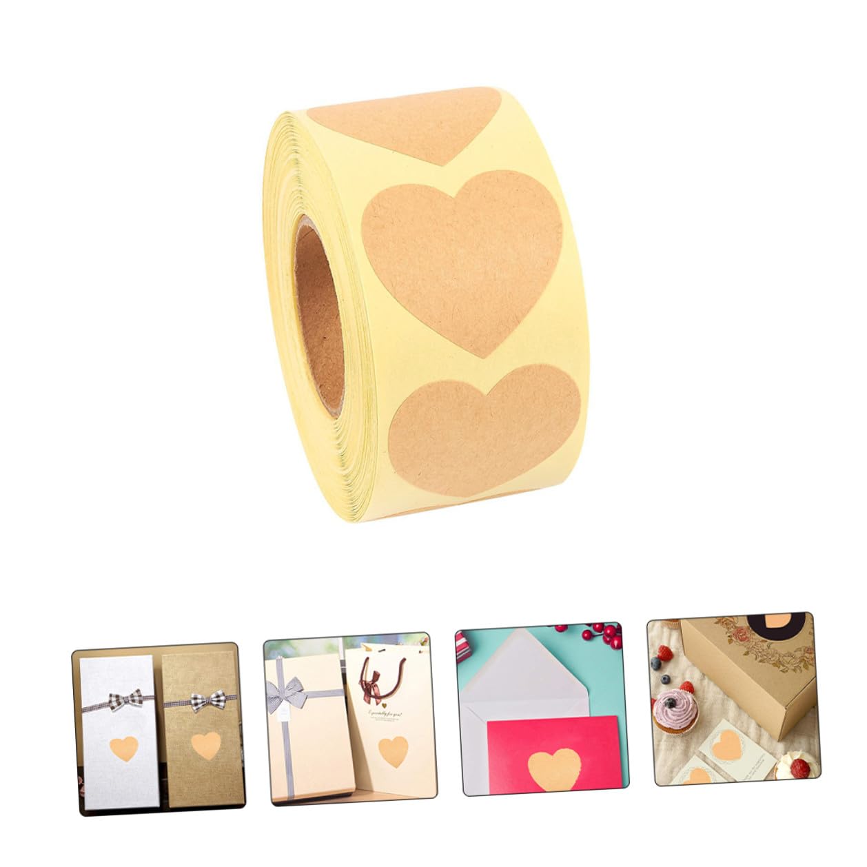 jojofuny 2 set Etichette In Carta Kraft Adesivi Personalizzati Etichette Per Regali Adesivi Te Per Regali Etichette Per Decorazioni 5 * 2