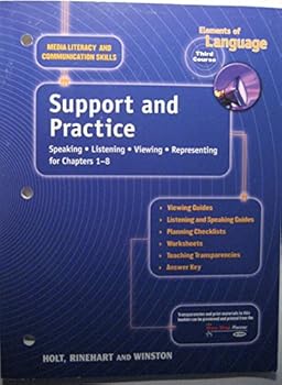 Paperback Elements of Language, Grade 9 Support and Practice: Holt Elements of Language (Elements of Language 2001) Book