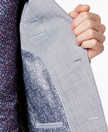 Bar III Mens Heathered Two Button Blazer Jacket Grey 38,Lightgrey3