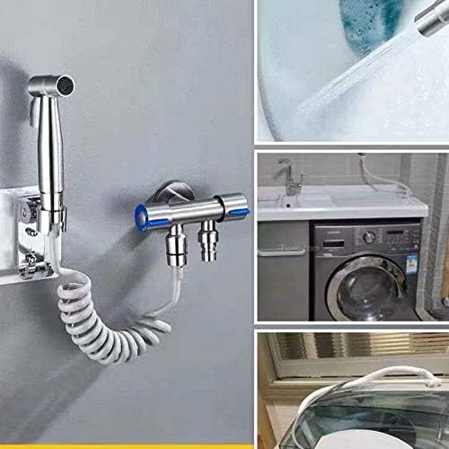 JSEIAJB Handheld Bidet Toilet Sprayer, Premium Stainless Steel Bathroom Bidet Sprayer Set, Baby Cloth Diaper Sprayer wit
