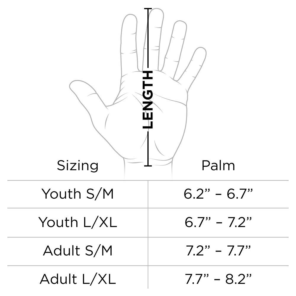 Game Day Receiver Glvs Blk Fade Youth L/XL