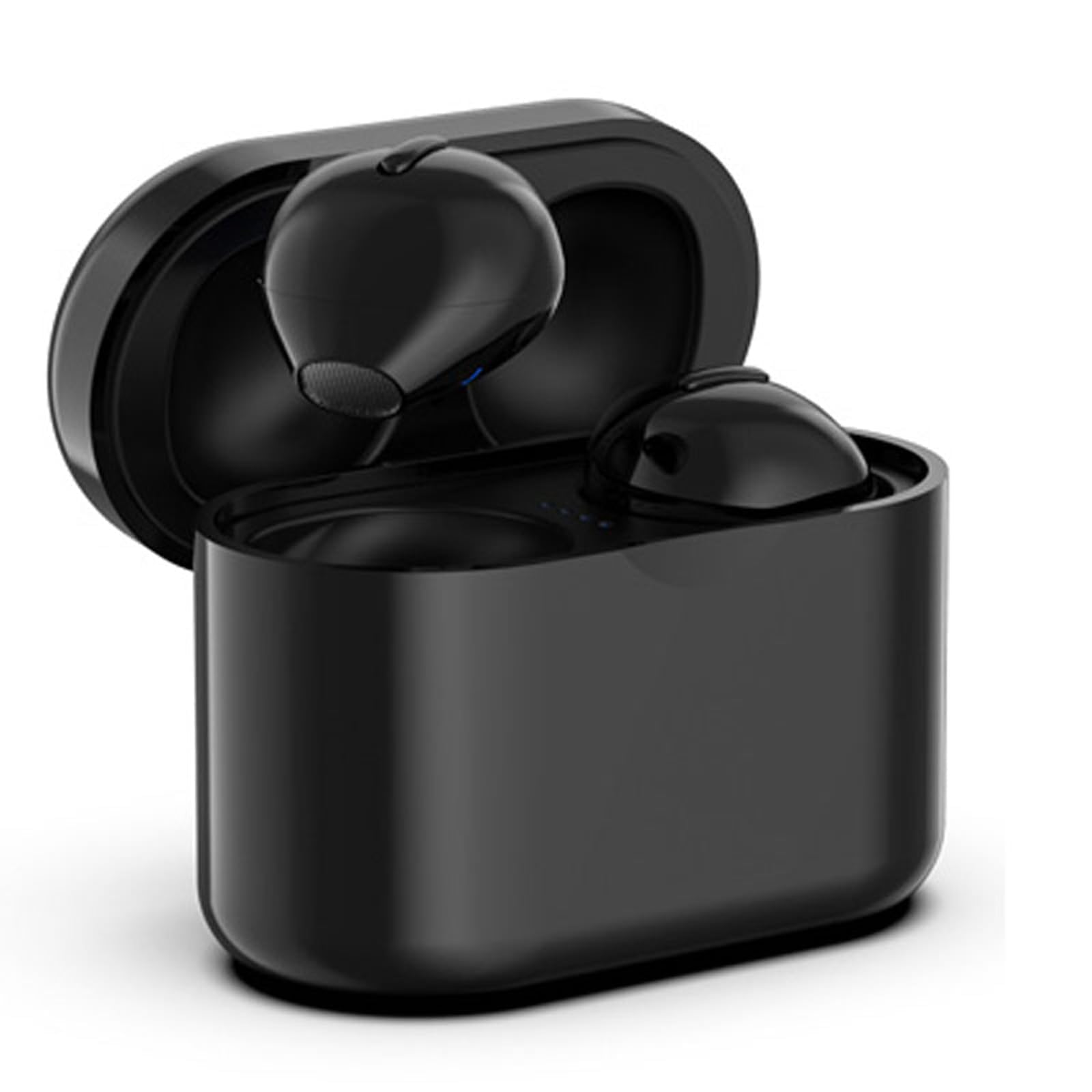 Xmenha Kleinst Schlaf Kopfhörer kabellos Bluetooth unsichtbar Mini Kopfhörer in-Ear Ohrhörer für Arbeit Schlafen versteckt Headsets für Seitenschläfer Schlafen im Ohr Wireless Earbuds (DunkelSchwarz)