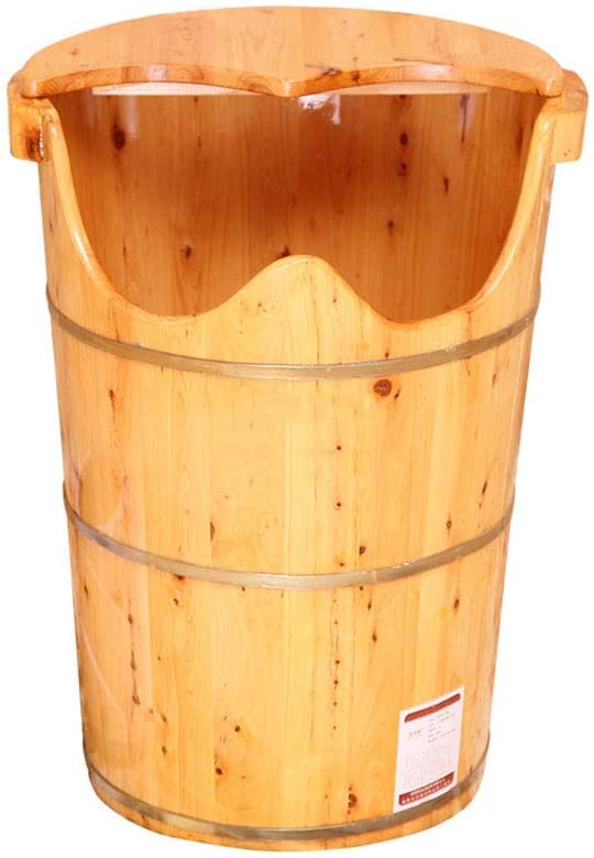Barril sólido de madera para baño de pies