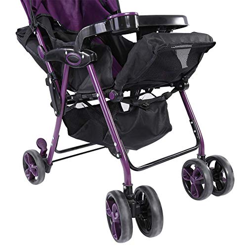 Heaveant Stroller Basket, 1Pc Baby Stroller Pram Bottom Basket Pushchair Buggy Shopping Storage Case Organizer Bag,Black - Image 3