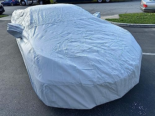 Image of CarsCover Custom Fit Car Cover for Chevy Corvette C8 Stingray Z06 E-Ray Heavy Duty All Weatherproof Ultrashield Covers (Gray)
