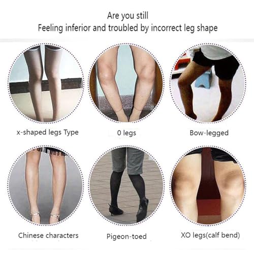 Image of Bow Legs Corrector - Adjustable Leg Posture Belt - O /x Air Pressure Leg Straightener with Manual Pump, Brace Posture Repair for Children & Adults, Bow Legs Correction Belt with Knee Pads