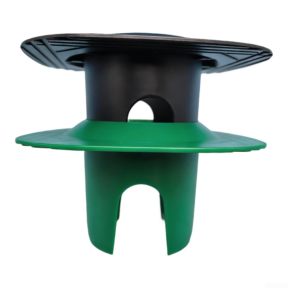 Protezione per la testa dell'irrigatore in PVC che si adatta alle teste di irrigazione pop-up standard senza attrezzi o regolazioni (10 pezzi nero)