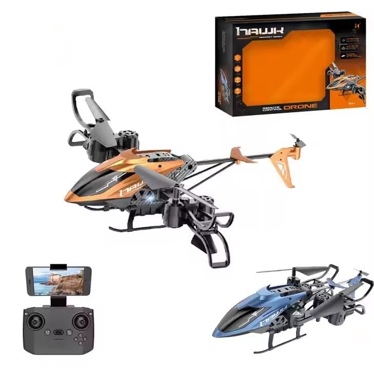 Image of Ladally RC Helicopter 8 Channel Remote Control Aircraft Toy for Kids & Beginners Easy Fly, Rechargeable, Durable Gift Drone for Boys