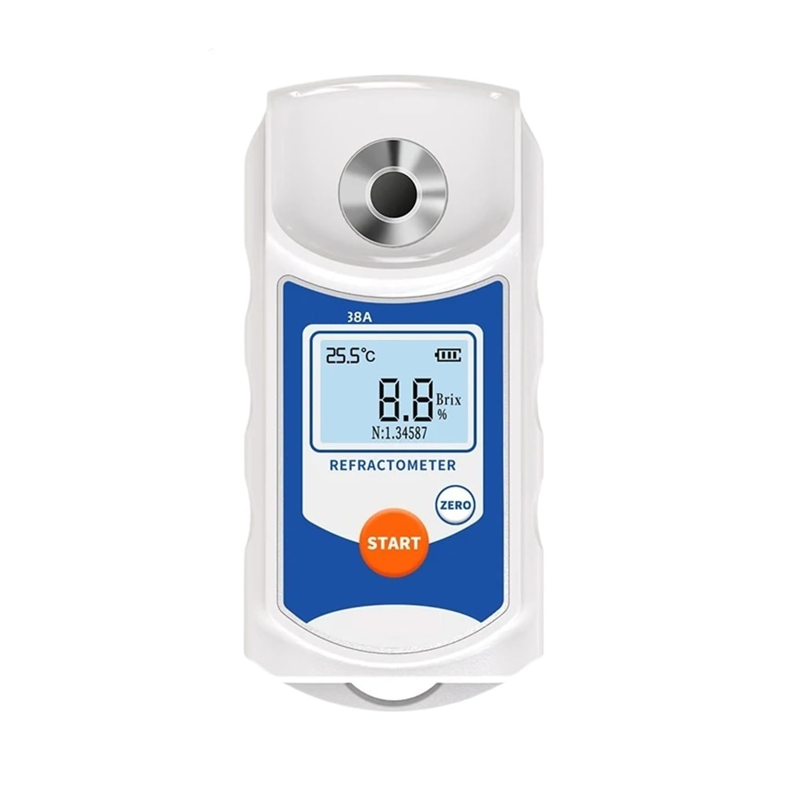 Rifrattometro digitale LCD, misuratore Brix 0-38%, strumento di misurazione del contenuto di zucchero ATC for succhi di frutta e bevande Risposta rapida