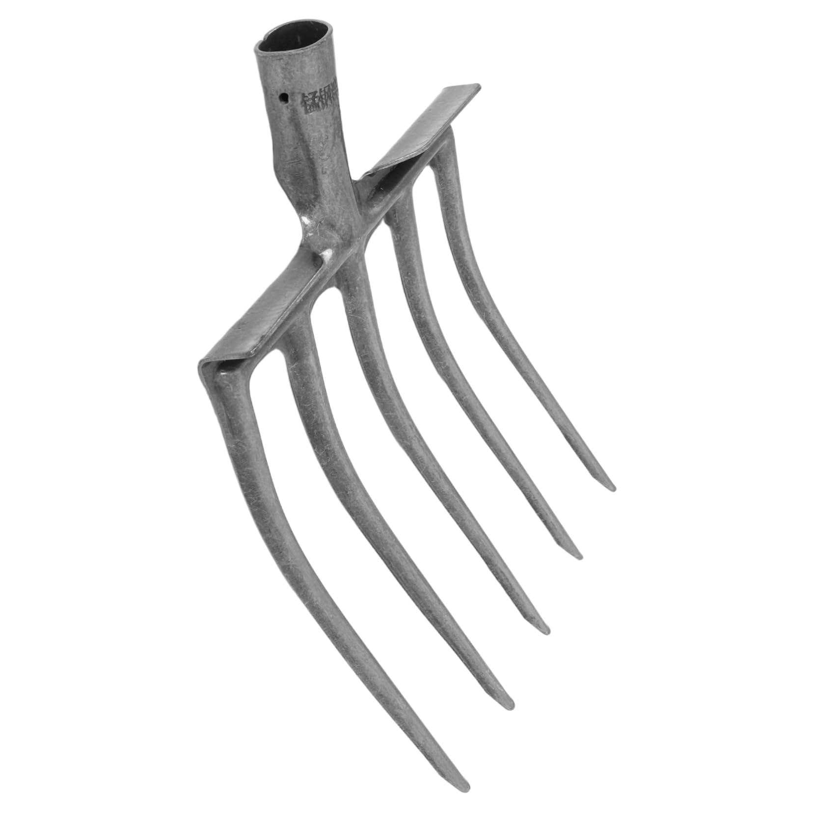 IWOWHERO Heavyduty Steel Manure Fork Replacement Head for Garden-Fork 5/6 Tooth Horse Stall Maintenance Tools