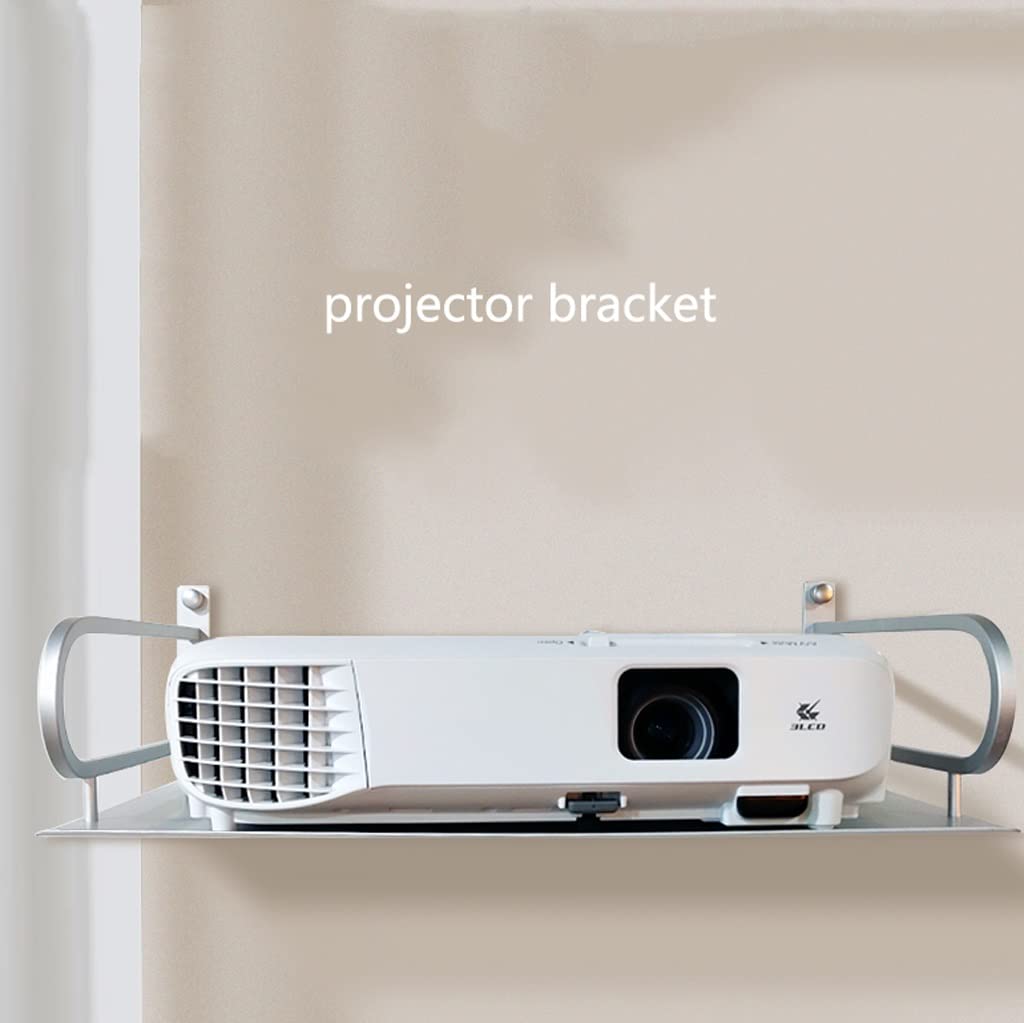 Supporto per proiettore, Router, Supporto per decoder TV Via Cavo, mensola Galleggiante, Supporto per proiettore a Parete (A)