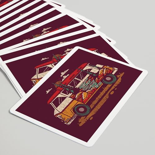 Baraja de poker Lantern Press LP Camper Van 52 cartas miniatura 5