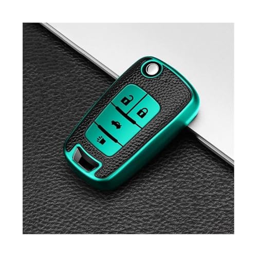 Coque de clé voiture Opel et Vauxhall vert à 4 boutons pour Astra J, Insignia et Mokka